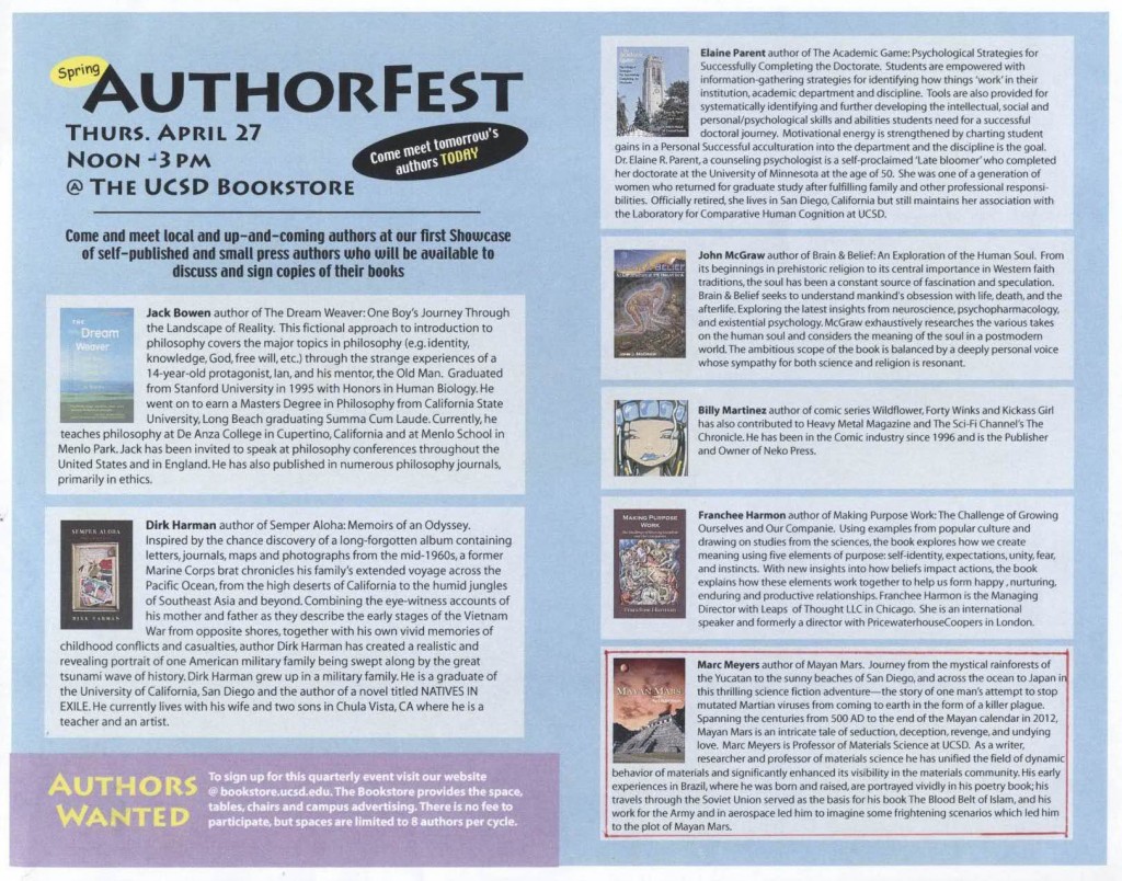 Authorfest Flyer