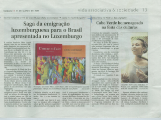 Sage da emigracao luxemburguesa para o Brasil aprensentada no Luxemburgo